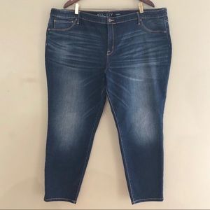 Ava & Viv Jegging Dark Wash Like New Plus Size